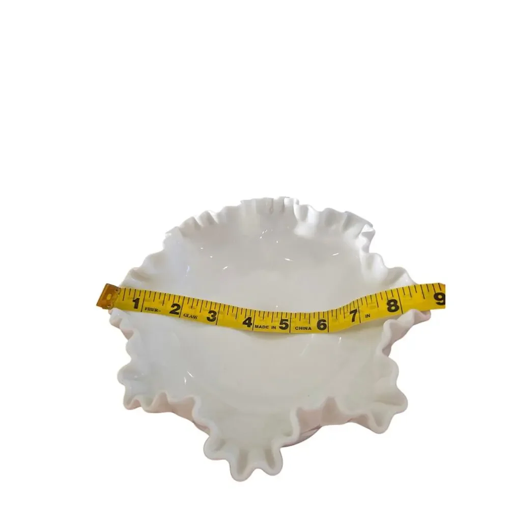 Vintage Hobnail Milk Glass Compote Pedestal Candy Dish